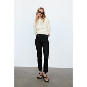 Zara The 90’s High Waist Slim Cropped